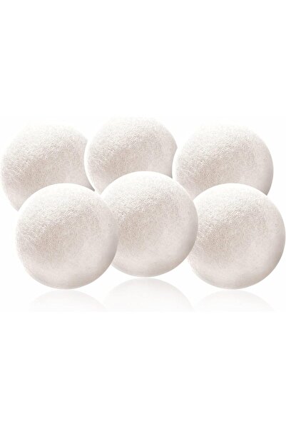 EACAM 6 قطع من كرات تجفيف الصوف مقاس 7 سم - منعم أقمشة صديق للبيئة وقابل لإعا...