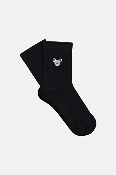 WWF Market Koala Towel Socks - Black