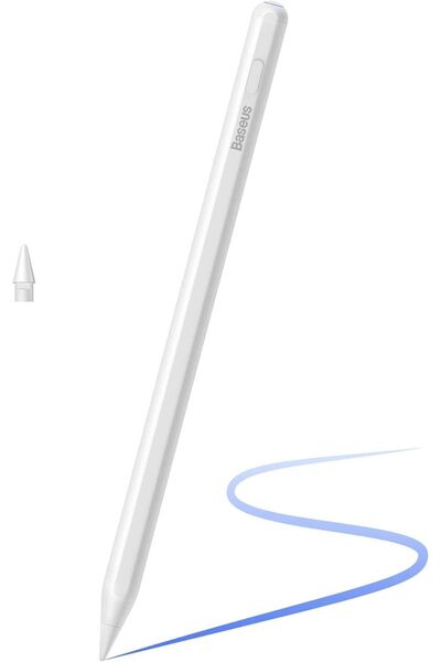 Baseus قلم كتابة سلس مع مؤشر LED (أبيض)