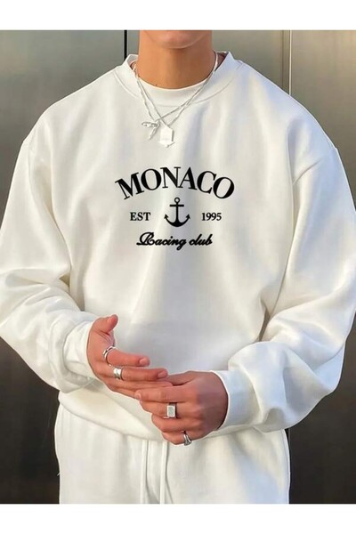 Ritec Monaco Anchor Printed Unisex Sweatshirt