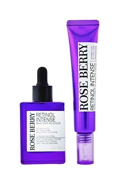 roseberry سيروم الريتينول المكثف بنكهة التوت الوردي + كريم العيون المتطور ثلا...