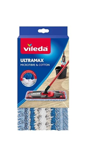 Vileda Ultramax Mop Refill Set of 2, Cotton & Microfiber, Multicolor