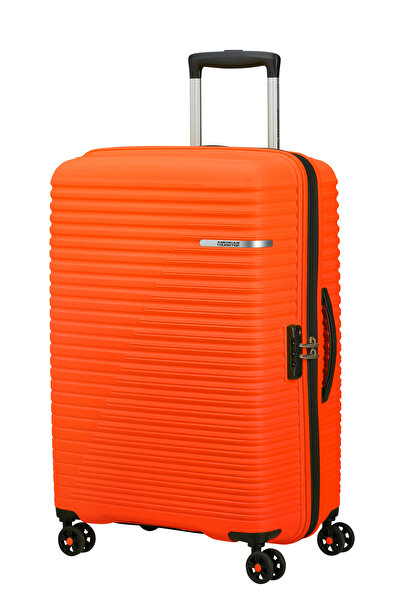 American Tourister LIFTOFF-901 Troller Medium Orange Suitcase-67/24 cm, 4 H-Spin wheels