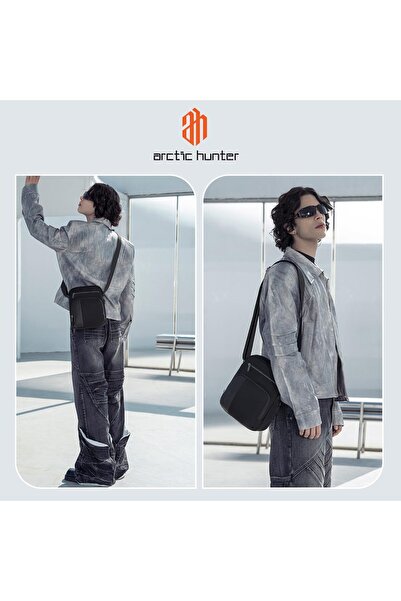 Arctic Hunter Sling Bag for Men - Nylon Messenger Side Bag for up to 8-inch iPad