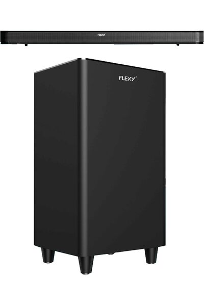 flexy مكبر صوت ساوند بار مع مضخم صوت لاسلكي ٨ بوصة، ٢.١ قناة، بلوتوث/HDMI/بصر...