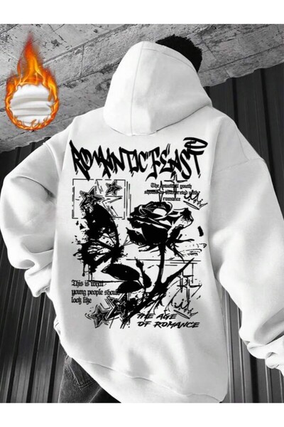 Ritec سويت جرافيتي روز مطبوع للجنسين بغطاء رأس