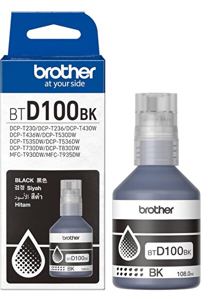 Brother زجاجة حبر أسود فائق الإنتاجية BTD100BK - 108 مل (أسود، 7500 صفحة)