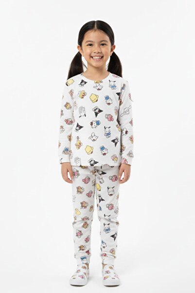NEWKİDS Girl's Cute Character Transitional Comfortable Pajama Set