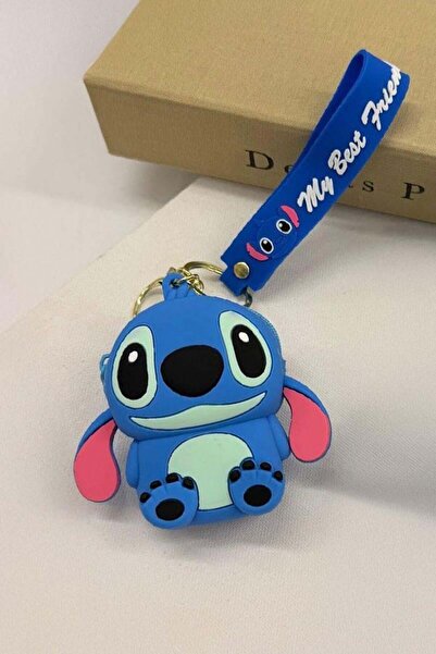 Köstebek Navy Blue Stitch Silicone Coin Purse