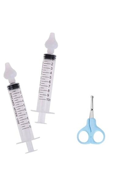 OEM Set: 2 seringi pentru irigare nazală (10 ml) + 1 forfecuță de unghii pent...