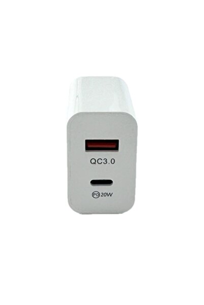 OEM 20W Wall Charger QC 3.0 + PD, USB-C + USB-A, White