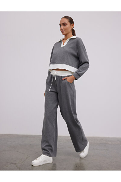 BGN workshop Paneled Buy Elastic Waist Straight Leg Pants