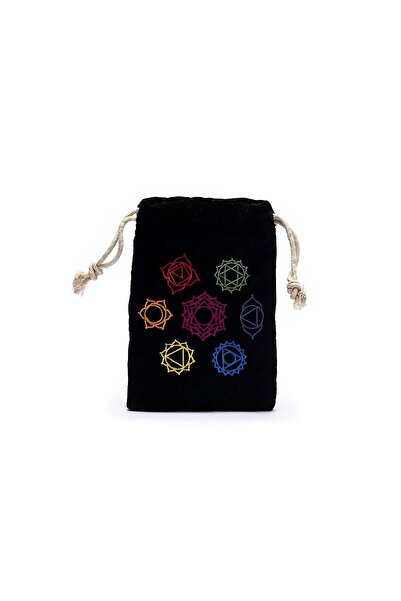 bag Geantă de catifea cu 7 chakre -- 19x13 cm