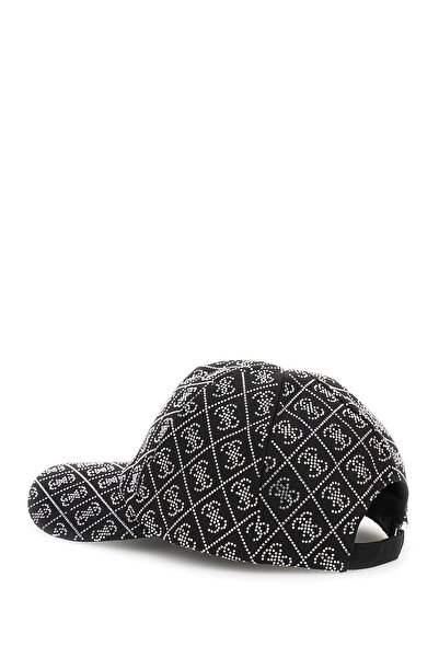 Guess Kadın Siyah Logolu Beyzbol Şapkası