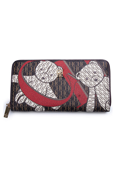 Generic Minimalist Design Embossed Letter Women's Coin Purse Luxurious Portable Leather Wallet