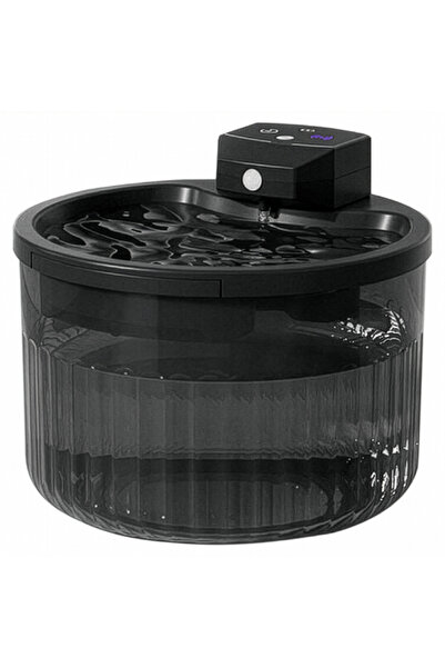 Elindor Fântână de apă pentru câini și pisici, fără fir, senzor de mișcare, c...