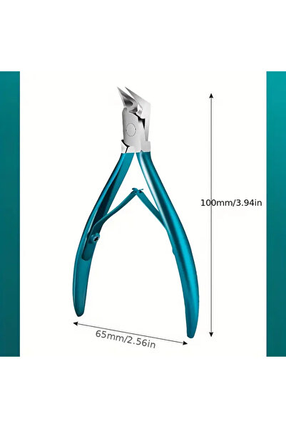 MaffStuff Forfecuță profesională manichiură-pedichiură cu cap drept 120° din inox, ergonomică