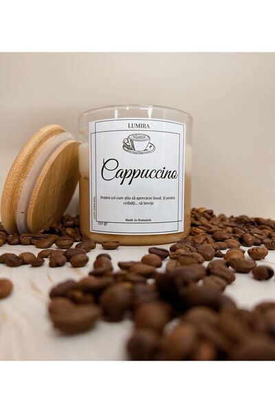 Lumira Candle Scented candle, Lumira, Cappuccino, 270g, creamy coffee aroma