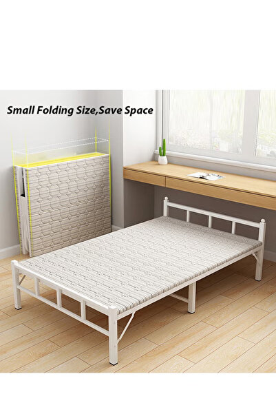 ZUIHAO Folding Bed with Mattress Portable for Bedroom Office Outdoor No Assembly Required 188 .5x 90 x41cm