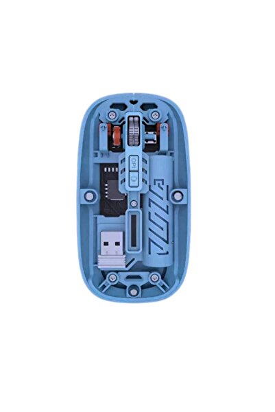Mi7a Şeffaf Tasarım Kablosuz Şarjlı Mouse (Bluetooth + USB Çift Mod)