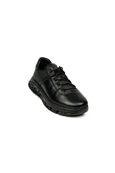 Voyager 392 Black Leather Casual Women's Shoes