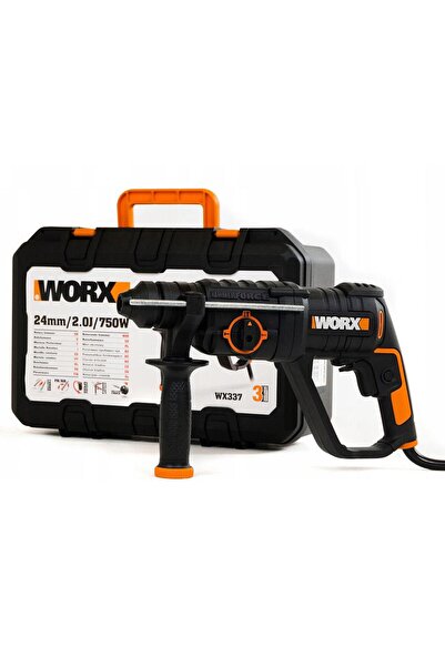 WORX WX337 750Watt 2.0J Profesyonel SDS-Plus Kırıcı/Delici