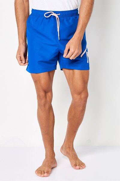 Tommy Hilfiger Men Embroidered Logo Board Shorts, Royal Blue