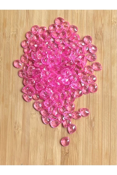 Öztürk Прозрачна розова Oya, вечерна рокля, бижута, плетене Пластмасова капка...