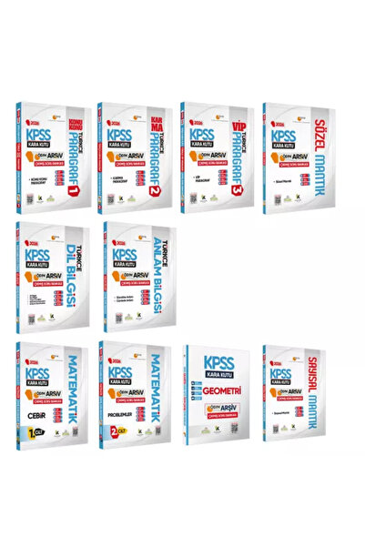 Karakutu Yayınları 2026 KPSS Kara Kutu GENEL YETENEK ALTIN SET ÖSYM Çıkmış 10...