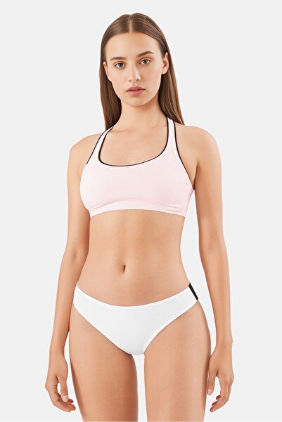 Tommy Hilfiger Women Plain Pull On Bikini Bottom, White