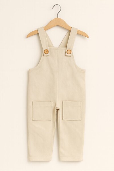 Montisu 100% Cotton Organic Unisex Salopet Woven Jumpsuit - Comfortable Soft Texture