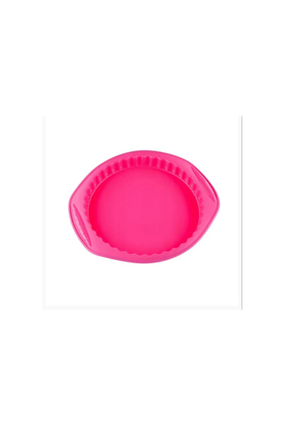 Kinghoff Baking dish, silicone, pink, 30.5 x 27.3 x 3.2 cm,