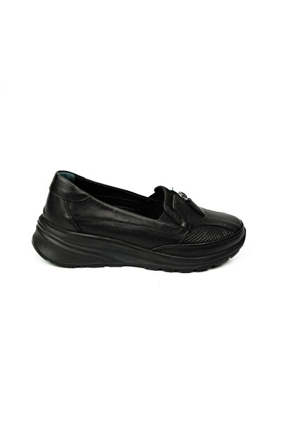 MARİOTTO 044 Black Leather Casual Women's Shoes