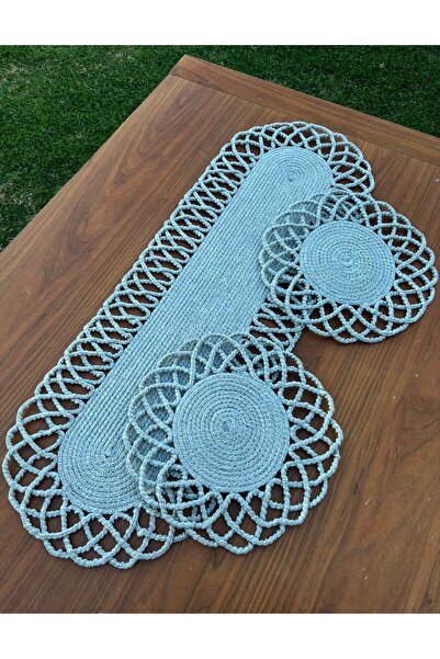 Home Inn Home Textile 2-Person Tableware Set Wicker Look American Service - Runner