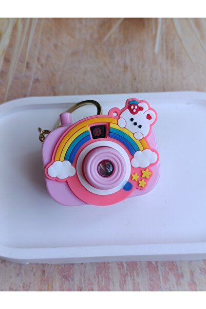 PileaD Tavşan Figürlü Duvara Yansıtmalı Fotoğraf Makinesi Anahtarlık Çanta Sü...