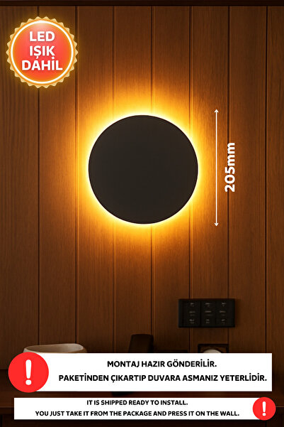 Dekorvin PİLLİ Duvar Aydınlatması Duvar Aplik İç Mekan Aydınlatması Gece Lambası