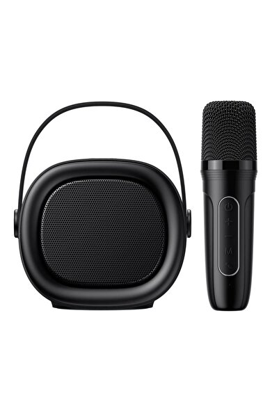 Havit Portable Speaker with Wireless Microphone, Bluetooth 5.3, TF, AUX, USB-C, 1200mAh, Black