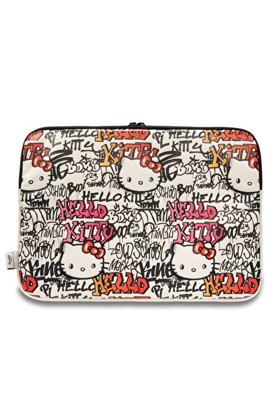 Hello Kitty Husă pentru laptop HKCSZPDGPTE, 14 inch, design Graffiti, format ...