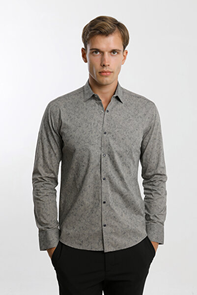 Smc by Semco Çıtçıtlı Uzun Kol Baskılı Erkek Gömlek