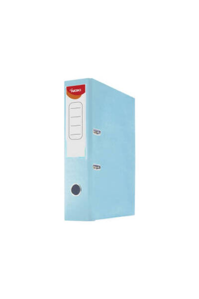 Noki Office Folder, Wide with Lighter, A4 Size, Light Blue