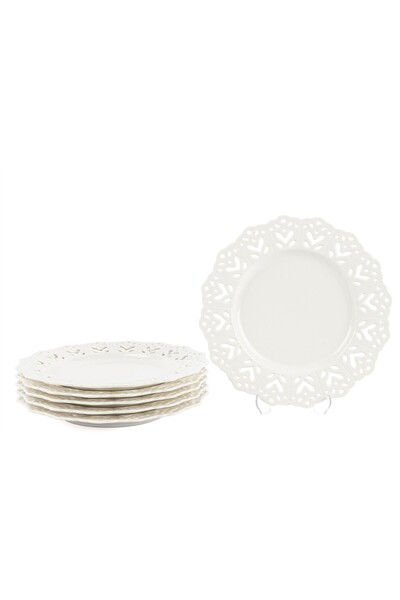 Mikasa Moor White 6-Piece Serving Plate 25cm