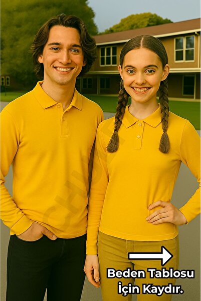 chulfa School Long Sleeve Sweatshirt Uniform High School Boy (1 Piece) Polo Collar Unisex