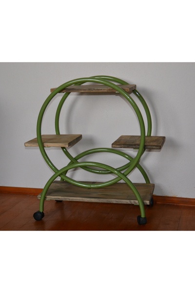 Store Tekerlekli Çok Amaçlı Organizer & Saksılık & Kitaplık