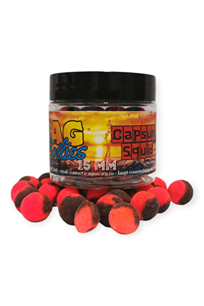 Aqua BAG Boilies AquaCarp 15MM Capsuni&Squid 50gr