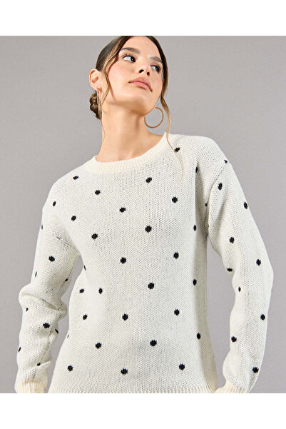 REDTAG Women White Embellished Pullover