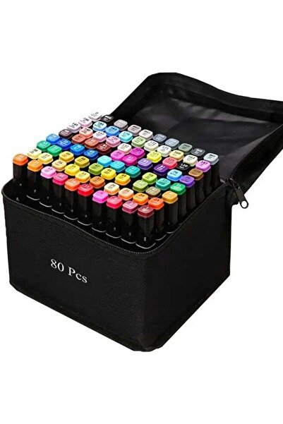Touch 80 Color Double-Tipped Marker Set (Twin Side) for Kids & Artists