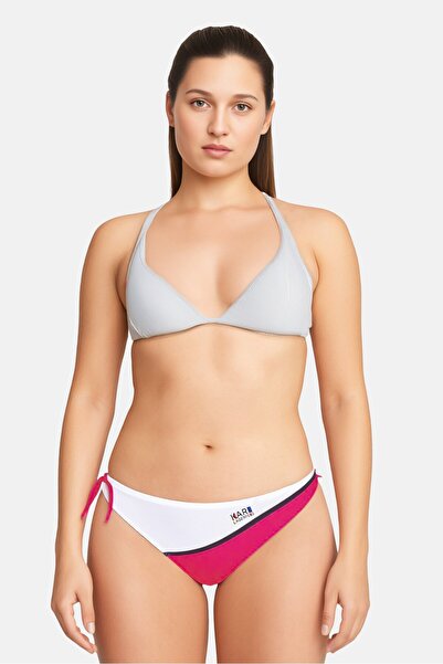 Karl Lagerfeld Women Brand Logo Tie Closure Bikini Bottom, Pink