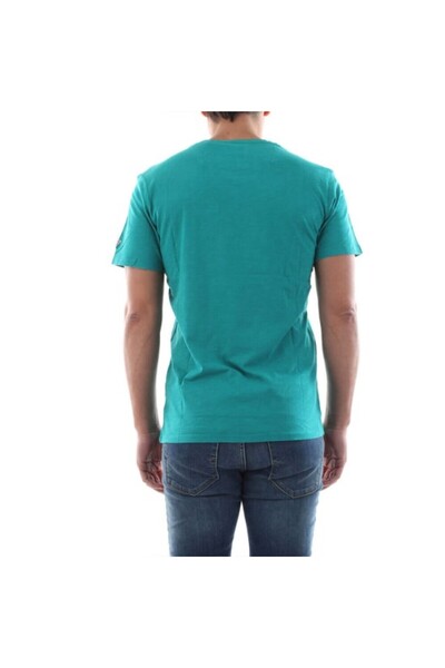 Guess Simple Green T-Shirt with Faux Pocket