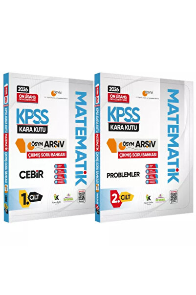 Karakutu Yayınları 2026 KPSS Önlisans/Ortaöğretim MATEMATİK Kara Kutu 1.-2.Ci...