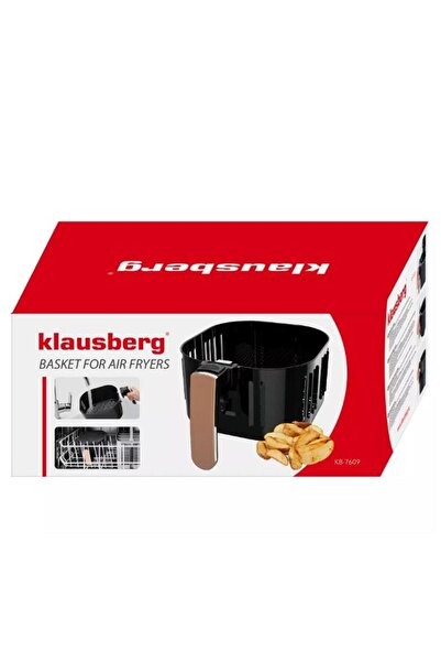 Klausberg Basket for hot air fryer, pink handle, 25.5x24x13 cm,